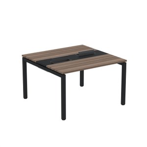 Estação de Trabalho Mesa Plataforma Escritório Dupla para 2 Pessoas com Caixa de Tomada PDC