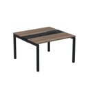 Ver imagem 2 de Estação de Trabalho Mesa Plataforma Escritório Dupla para 2 Pessoas com Caixa de Tomada PDC