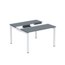 Ver imagem 2 de Estação de Trabalho Mesa Plataforma Escritório Dupla para 2 Pessoas com Caixa de Tomada PDC