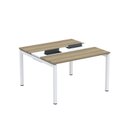 Ver imagem 2 de Estação de Trabalho Mesa Plataforma Escritório Dupla para 2 Pessoas com Caixa de Tomada PDC