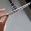 Ver imagem 4 de Ducha de Inox Quadrada 25x25 Cm de Parede Cromada Braço Redondo Pex