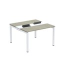 Ver imagem 2 de Estação de Trabalho Mesa Plataforma Escritório Dupla para 2 Pessoas com Caixa de Tomada PDC