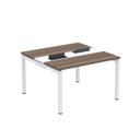 Ver imagem 2 de Estação de Trabalho Mesa Plataforma Escritório Dupla para 2 Pessoas com Caixa de Tomada PDC