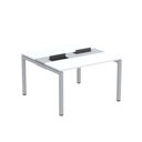 Ver imagem 2 de Estação de Trabalho Mesa Plataforma Escritório Dupla para 2 Pessoas com Caixa de Tomada PDC