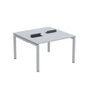 Ver imagem 2 de Estação de Trabalho Mesa Plataforma Escritório Dupla para 2 Pessoas com Caixa de Tomada PDC