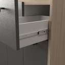 Ver imagem 3 de Gabinete de Banheiro 80cm sem Lavatório Ref 830 Cewal - Carvalho Berlin/cinza Sagrado