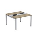 Ver imagem 2 de Estação de Trabalho Mesa Plataforma Escritório Dupla para 2 Pessoas com Caixa de Tomada PDC