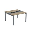 Ver imagem 2 de Estação de Trabalho Mesa Plataforma Escritório Dupla para 2 Pessoas com Caixa de Tomada PDC