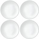 Ver imagem 1 de Jogo 4 Pratos Rasos de Jantar 27cm Porcelana Branca Legacy S