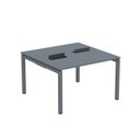 Ver imagem 2 de Estação de Trabalho Mesa Plataforma Escritório Dupla para 2 Pessoas com Caixa de Tomada PDC