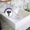 Ver imagem 5 de Kit Lavabo Banheiro Sifão 72cm Válvula 7/8 Engate 40 Flexível
