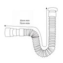 Ver imagem 4 de Kit Lavabo Banheiro Sifão 72cm Válvula 7/8 Engate 40 Flexível