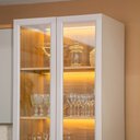 Ver imagem 4 de Cristaleira Led com Rodapé Allure Linea Brasil Mdf 70cm