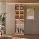 Ver imagem 7 de Cristaleira Led com Rodapé Allure Linea Brasil Mdf 70cm