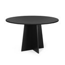 Ver imagem 1 de Mesa de Jantar Redonda 120cm 6 Lugares Isabela MDF Preto - Straub Web