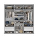 Ver imagem 5 de Guarda-Roupa Casal 3 Portas e 1 Espelho 100% MDF Geneve Branco