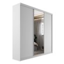 Ver imagem 6 de Guarda-roupa Solteiro 100% Mdf Bp com 3 Portas e 1 Espelho Geneve