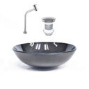 Ver imagem 1 de Kit Cuba Vidro Redonda 42cm Torneira e Válvula