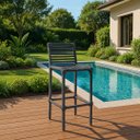 Ver imagem 6 de Banqueta de Corda Naval Cinza Quintal Suporta até 130kg