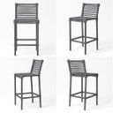 Ver imagem 5 de Banqueta de Corda Naval Cinza Quintal Suporta até 130kg