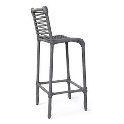 Banqueta de Corda Naval Cinza Quintal Suporta até 130kg - 3