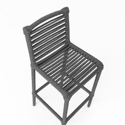Banqueta de Corda Naval Cinza Quintal Suporta até 130kg - 4