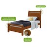 Cama Solteiro Reali 90 Frassino - Lopas - 2