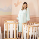 Ver imagem 6 de Berço Evolutivo 3 em 1 com Colchões | Linha Loop Branco com Carvalho Malva