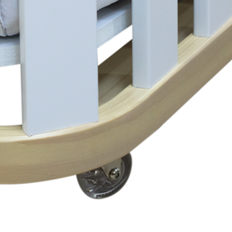 Berço Evolutivo 3 em 1 Linha Loop Carvalho com Branco Quater Móveis - 8