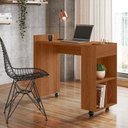 Ver imagem 2 de Mesa Pequena para Escritório Estudos 94cm Alessa M2 Lukaliam Jequitiba