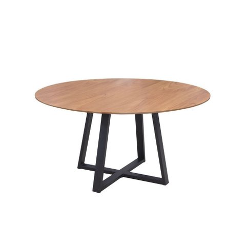 Conjunto Mesa Oliva 150cm 6 Cadeiras Londres Gol Decor Cinamomo/Preto/Marrom/Preto