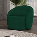 Ver imagem 2 de Poltrona Decorativa Orgânica Lua Bouclê Verde D03 - D’Rossi