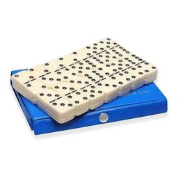 Dominó com Estojo de PVC Azul N234568-7 - Quanhe - 2