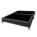 Ver imagem 1 de Base Cama Box Casal 148cm Orgânica Thor Bouclê:cinza Grafite