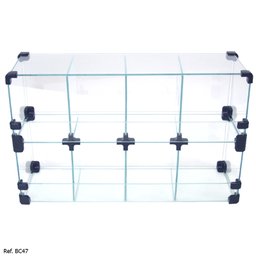 Baleiro Expositor Modulado em Vidro - 0,50 x 0,30 x 0,15 - 2