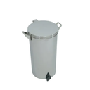 Ver imagem 2 de Lixeira Pedal e Alça 100l em Aço Inox 40x80