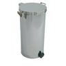 Lixeira Pedal e Alça 100l em Aço Inox 40x80 - 1