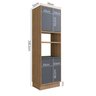 Cozinha Completa com Vidro Reflecta 5 Peças 9 Portas Viena - 11