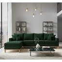 Ver imagem 1 de Sofá Beny com Chaise Esquerda, 1,40x2,60m, 4 Lugares, Linho, Base em Madeira.