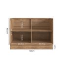Ver mais imagens de Cozinha Completa Modulada com Vidro Reflecta 5 Peças 8 Portas Viena Cinza/Freijó/Grafito
