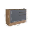 Ver imagem 6 de Cozinha Compacta Modulada 3 Peças 6 Portas Viena Cinza/Freijó/Grafito