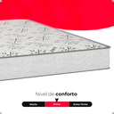Ver imagem 4 de Baú Queen Bipartido Suede Preto + Colchão D33 One Face Branco- e-Shop Casa