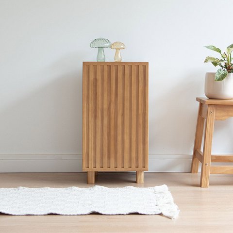 Mesa de Cabeceira Blumenau em Madeira Amêndoa