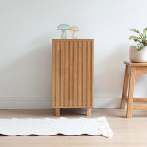 Mesa de Cabeceira Blumenau em Madeira Amêndoa