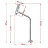 GABINETE COM CUBA DE VIDRO CHAPEU 10MM COM TAMPO 40CM BRANCO MAIS TORNEIRA METAL CROMADA - 2