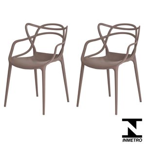 Conjunto 2 Cadeiras Allegra Fendi em Polipropileno