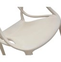 Ver imagem 6 de Kit 2 Cadeiras Allegra Nude em Polipropileno para Sala Área Gourmet e Área Externa
