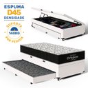 Ver imagem 3 de Cama Box Baú com Colchão de Espuma D45 Ortobom Airtech 150 + Auxiliar Unique Solteiro 88cm