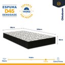 Ver imagem 5 de Cama Box Baú com Colchão de Espuma D45 Ortobom Airtech 150 + Auxiliar Unique Solteiro 88cm