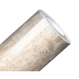 Papel de Parede Mármore Travertino Vinil Adesivo Impermeável Lavável Pia Box Mesa Banheiro 2m X 60cm - 1